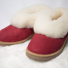 Chaussons fourrés en Peau de Mouton Rouge Jolimouton