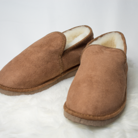 Chaussons Enfants Filles En Peau De Mouton – Tannage Naturel – Semelle Antidérapante – Camel - 8