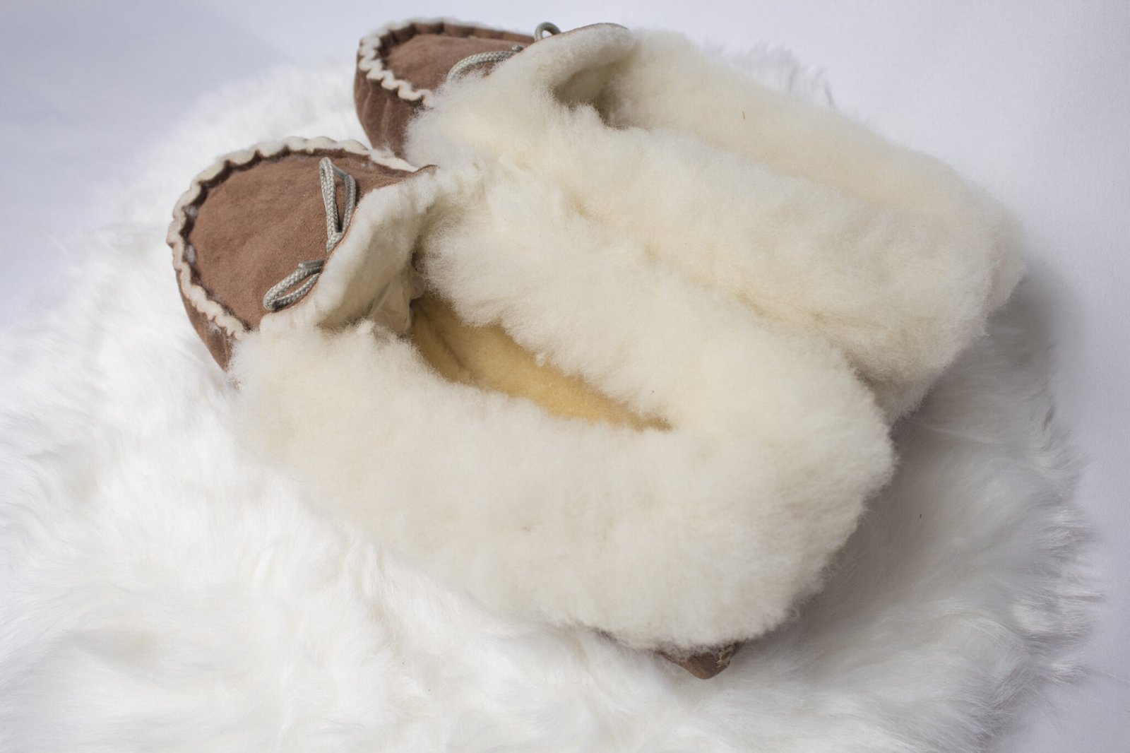 Chaussons Enfants Filles En Peau De Mouton – Tannage Naturel – Semelle Antidérapante – Camel - 12