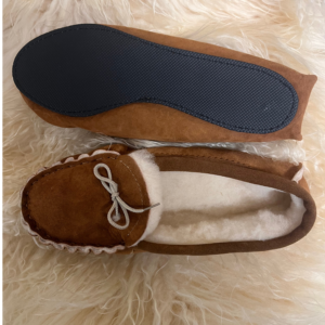Mocassins en peau de mouton véritable fourrés