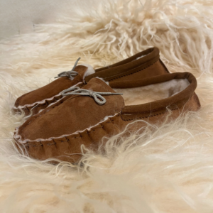 Mocassins en peau de mouton véritable fourrés